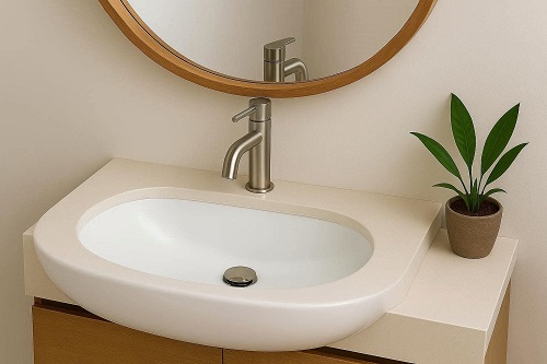 Semi-Recessed Wash Hand Basin